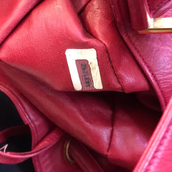 Chanel Large Backpack Red with attached pocket - Picture 6 of 9